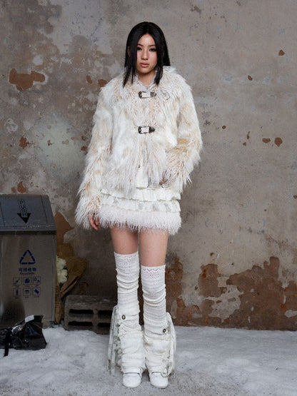 Eco fur coat