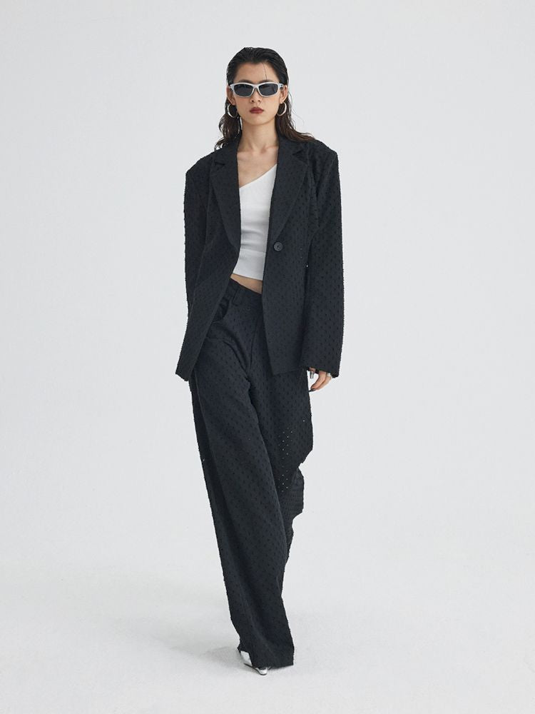 Waist Scooped Suit Jacket