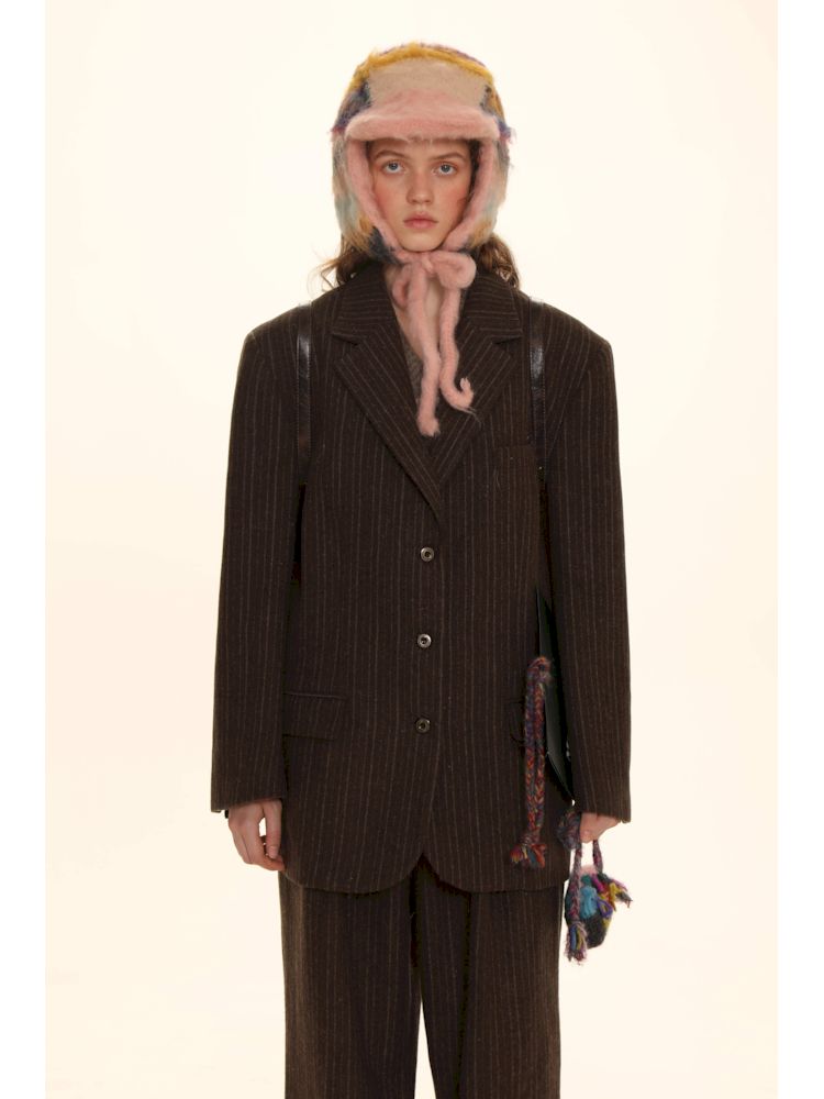 Tweed Copper Button Suit