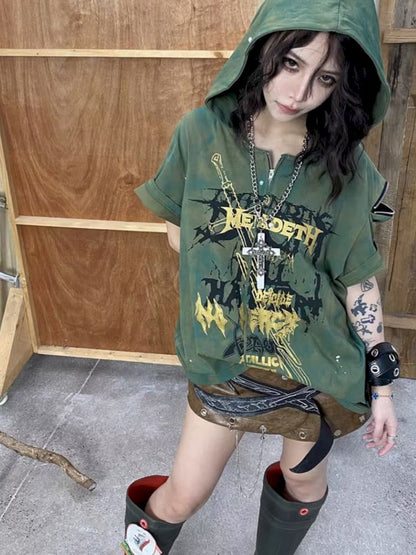 Green Punk Short Sleeve