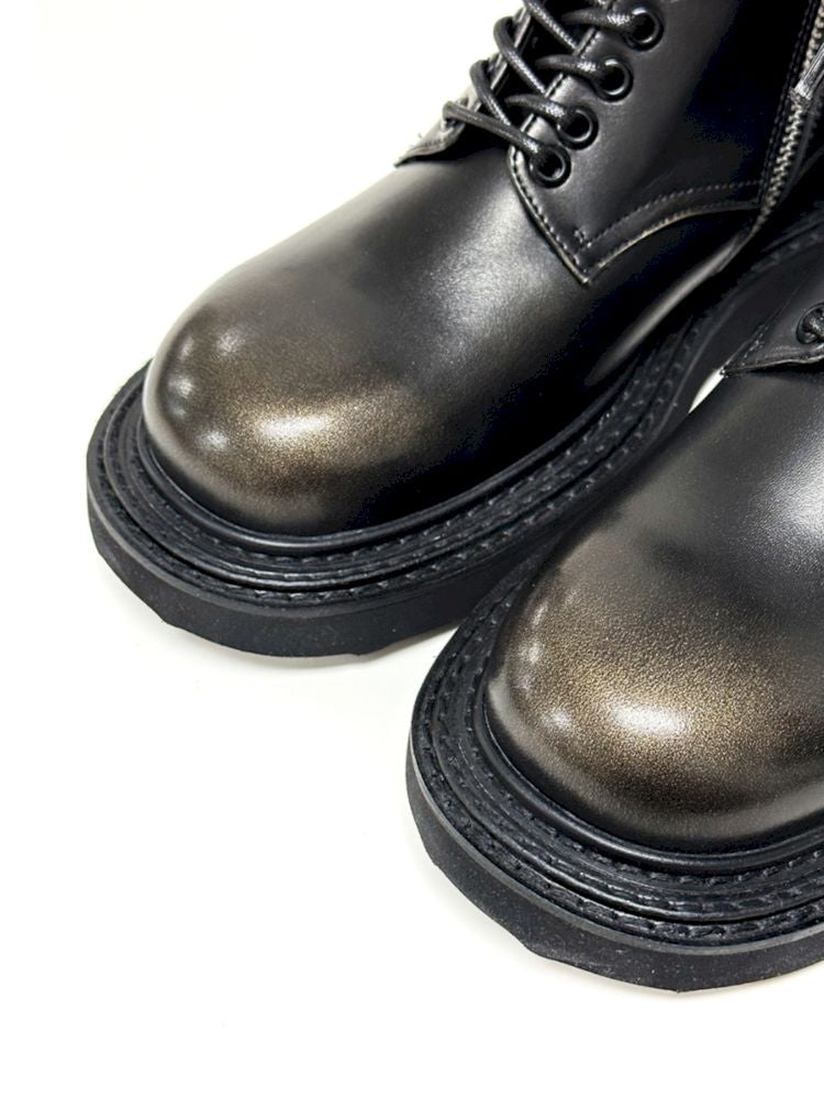 Bronze Polished Martin Boots