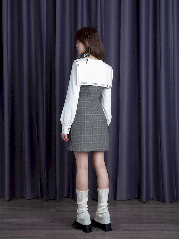 Sailor Collar Slim Fit Dress