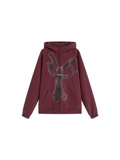 Big Silhouette Padded Hooded Sweatshirt