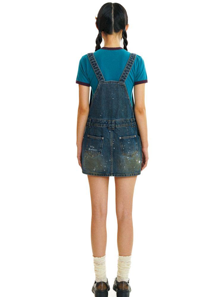 Adjustable Short Denim Back Dress