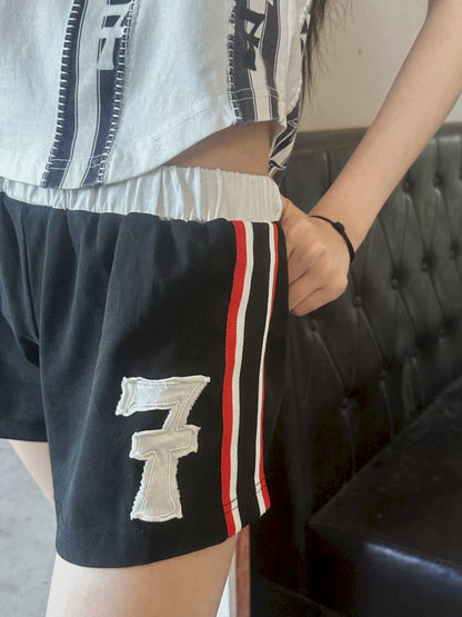 Trash Rock Patch Embroidered Sport Knit Sweatpants