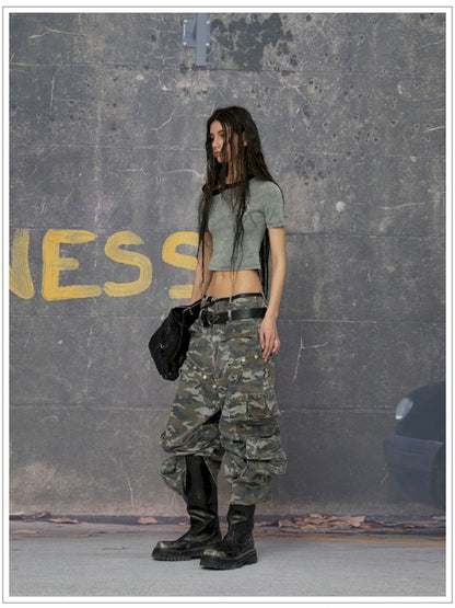 Punk camouflage pants