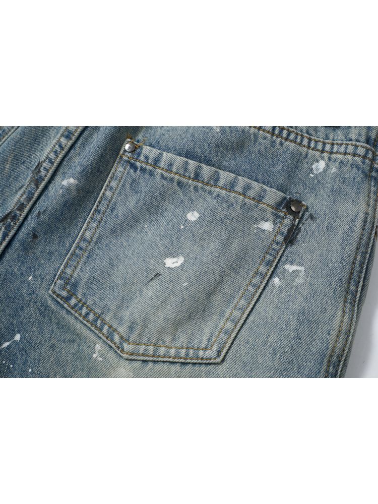 Punk Street Fermented Wash Splash Art Jeans