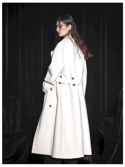 Long Buttoned Coat Jacket