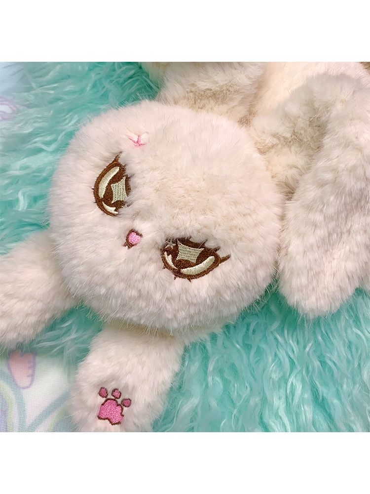 Warm Plush White Rabbit Doll Scarf