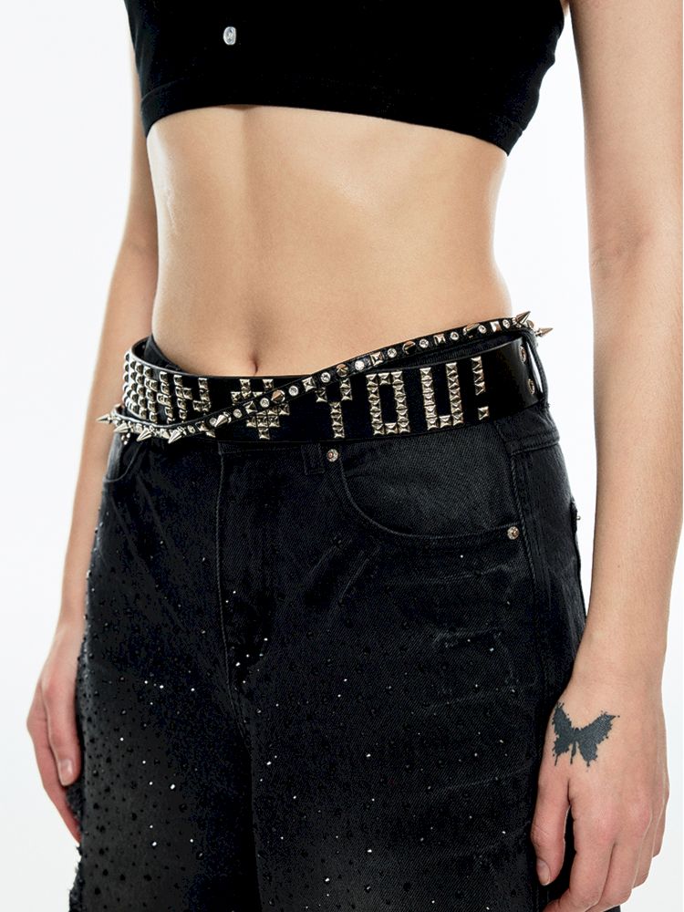 Heavy Duty Studded Punk Style Belt