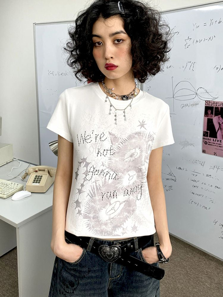 Kitten Printed Short Sleeve T-Shirt