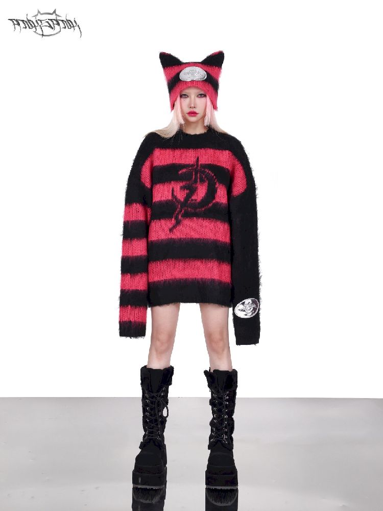 Punk Loose Genderless Street Y2K Sweater