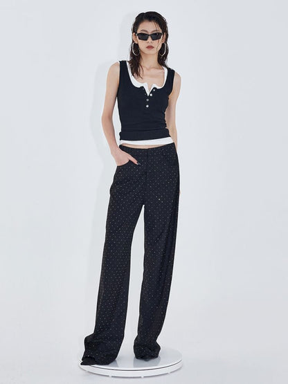 Straight Casual Western Trousers