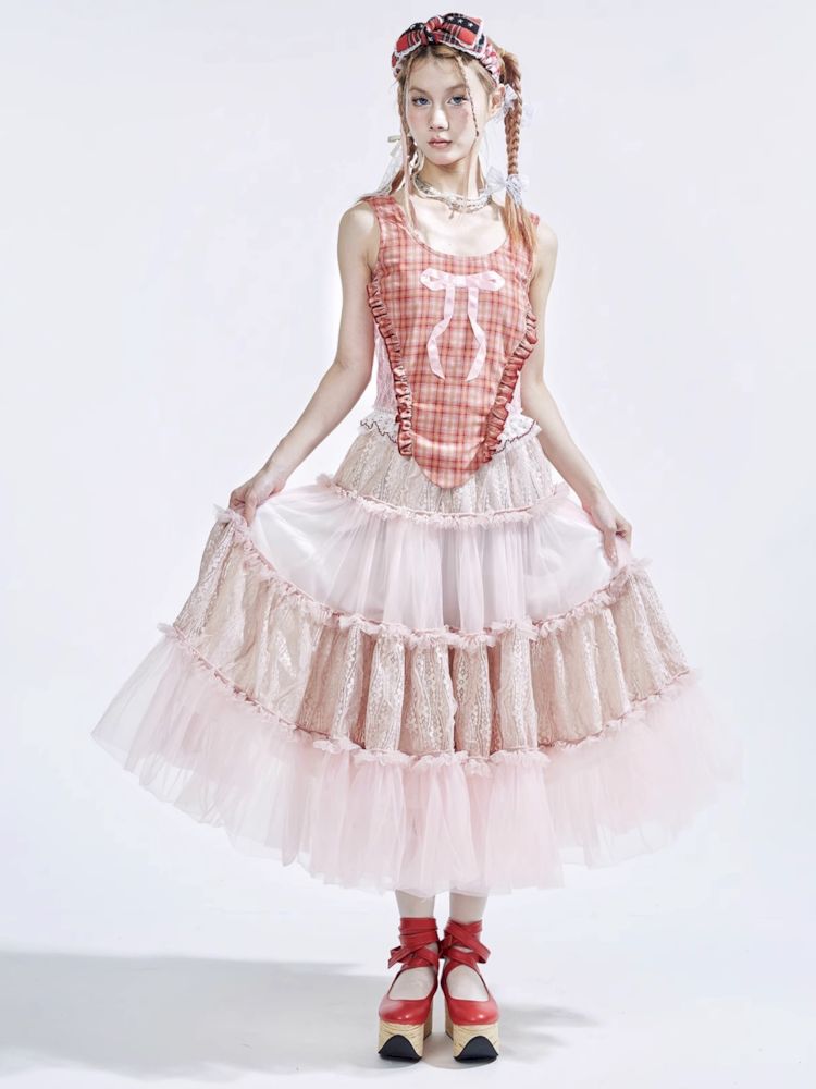 Lolita Sweet Cute Teenage Halter Skirt