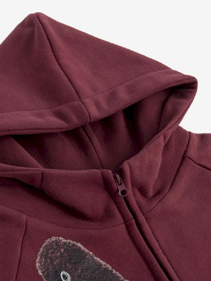 Big Silhouette Padded Hooded Sweatshirt