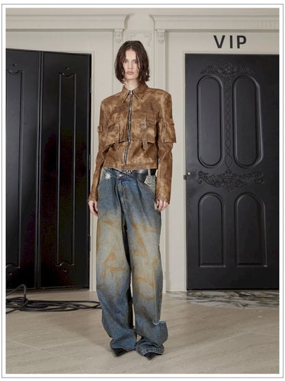 Old Jeans Loose Wide Leg Pants