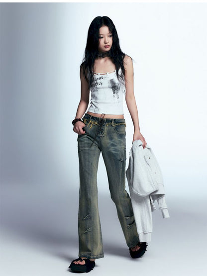 Old micro flare jeans