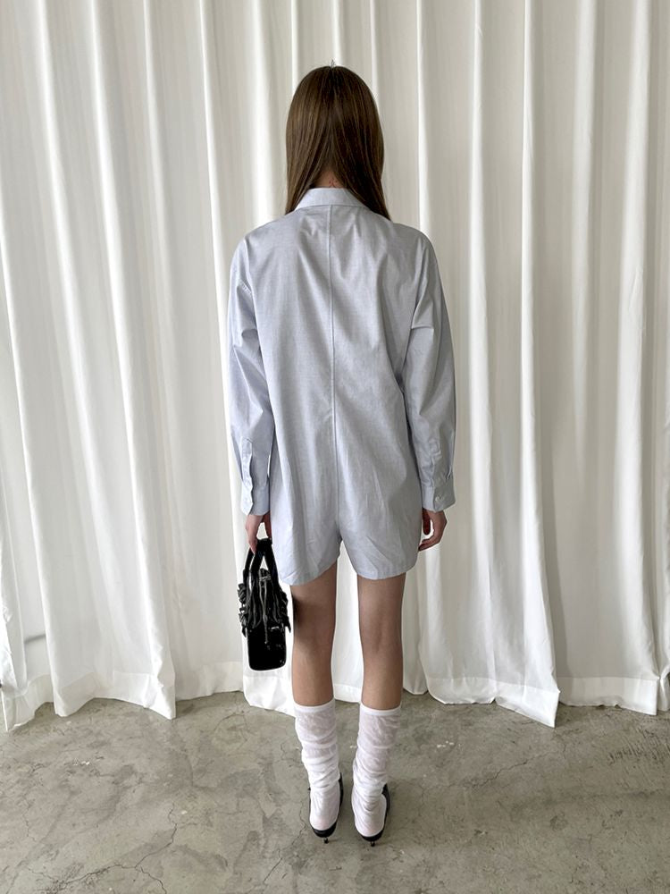 Long Sleeve Shirt One Piece Shorts