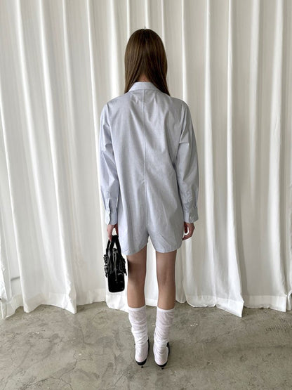 Long Sleeve Shirt One Piece Shorts