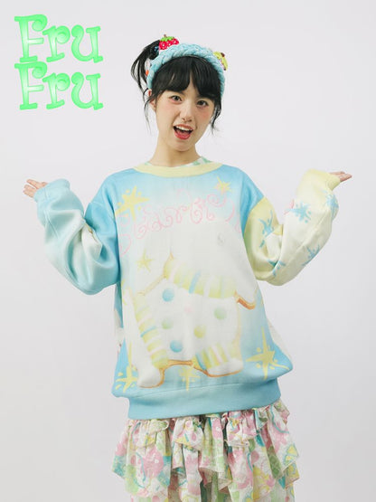 Reversible Cute Printed Sweater