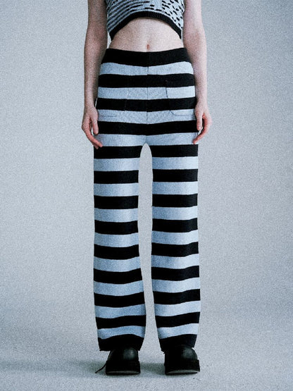 Classic Striped Knit Pants