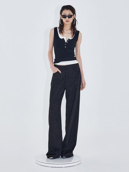 Straight Casual Western Trousers