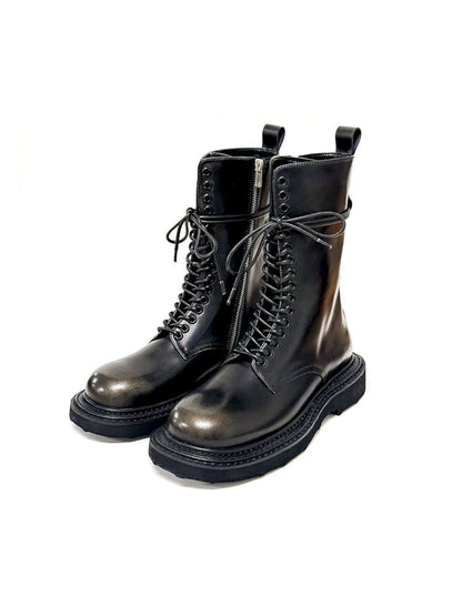 Bronze Polished Martin Boots