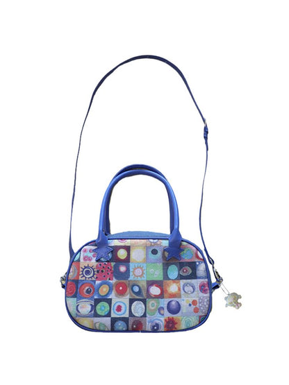 Reversible Denim Tote Crossbody Bag