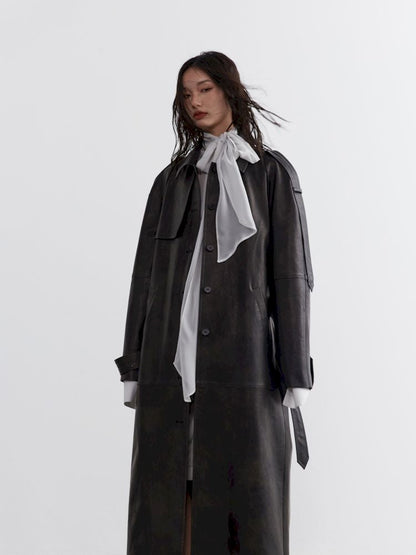 Heavyweight Extra Long Trench Coat