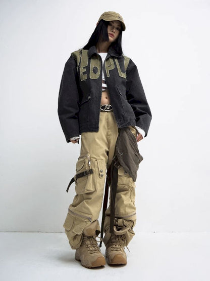 Multi Pockets Straight Work Pants