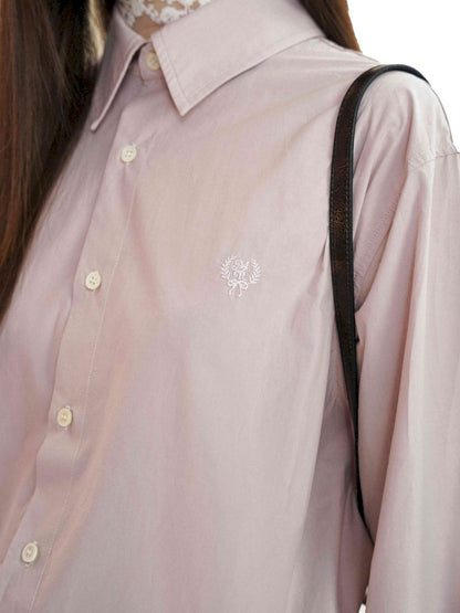 Embroidery Label Long Sleeve Shirt