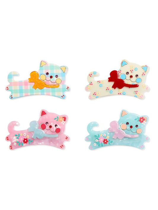 Printed Cat Hair Accessories Hair Clips