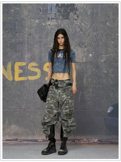 Punk camouflage pants