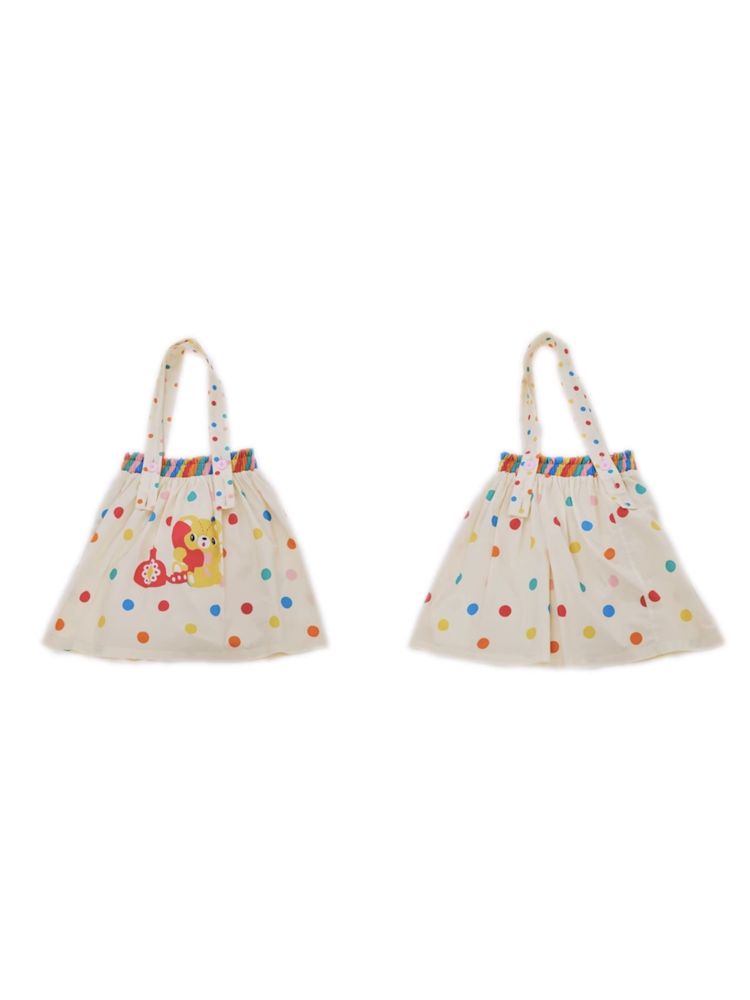 Rainbow Diary Double Shoulder White Skirt Styling Shoulder Bag