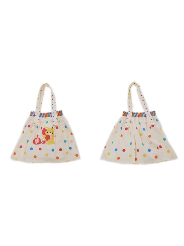 Rainbow Diary Double Shoulder White Skirt Styling Shoulder Bag