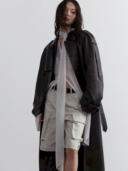 Heavyweight Extra Long Trench Coat