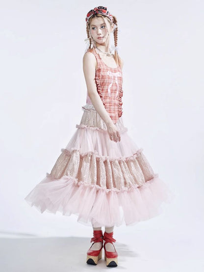 Lolita Sweet Cute Teenage Halter Skirt