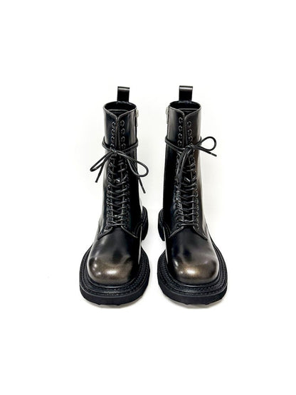 Bronze Polished Martin Boots