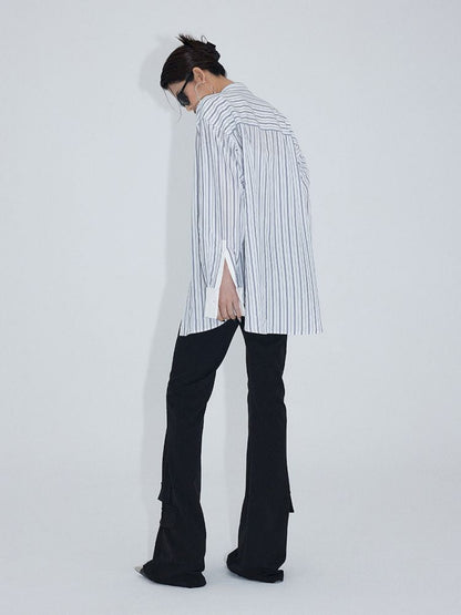 Stripes Loose Long Sleeve Shirt