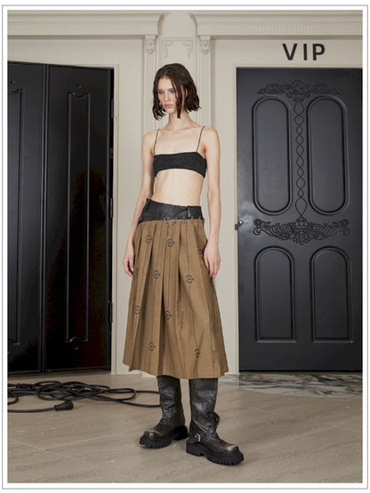 Half-body Pleated Skirt