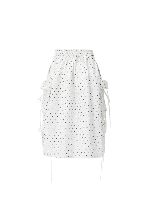 Cat's Paw Polka Dot Doll Collar Blouse Set