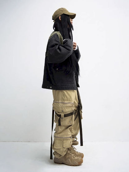 Multi Pockets Straight Work Pants