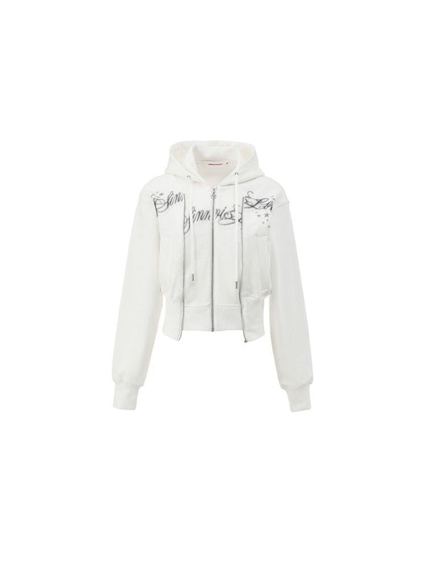 Slim Short Cardigan Sweatshirt Jacket