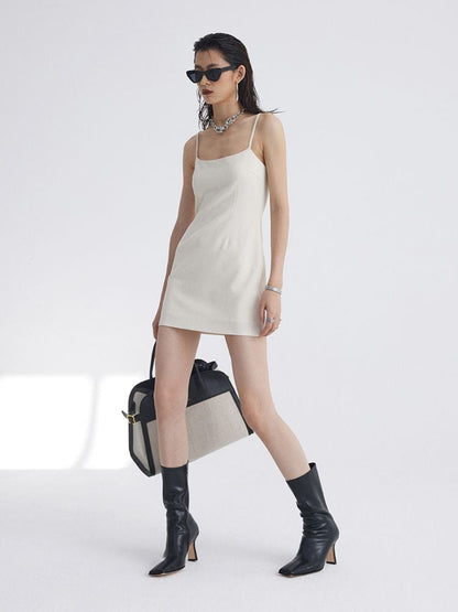 Slim Suspender Suit Dress