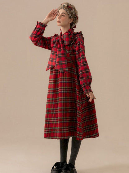 Fly Sleeve Tweed Customized Long Vest Doll Dresses