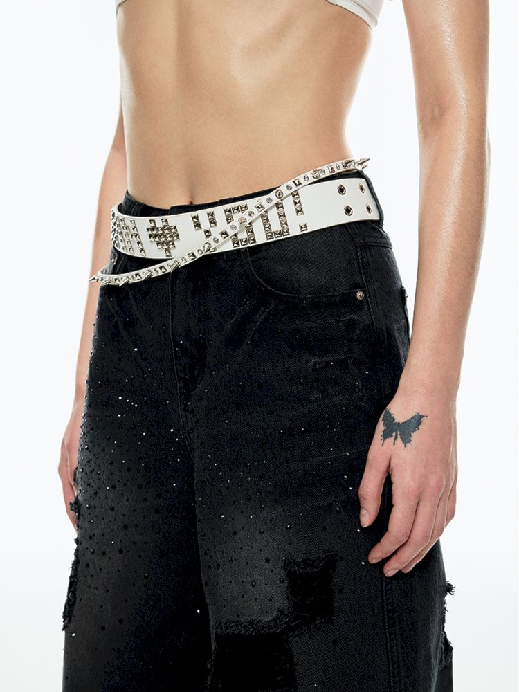 Heavy Duty Studded Punk Style Belt