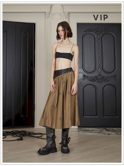 Half-body Pleated Skirt