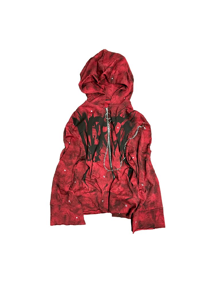 Red Punk Hoodie