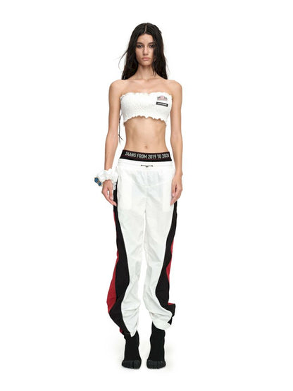 Double Waisted Colorblocked Sport Punch Pants