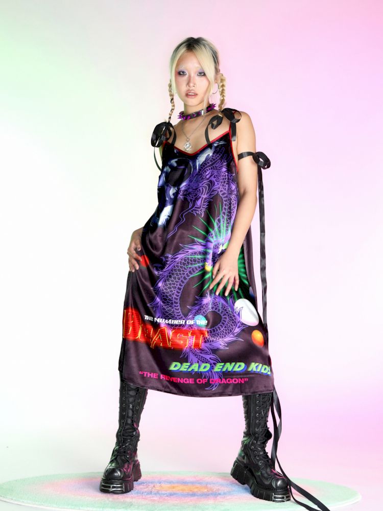 Dragon Satin Dress